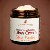 Citrus Vanilla Whipped Tallow Cream