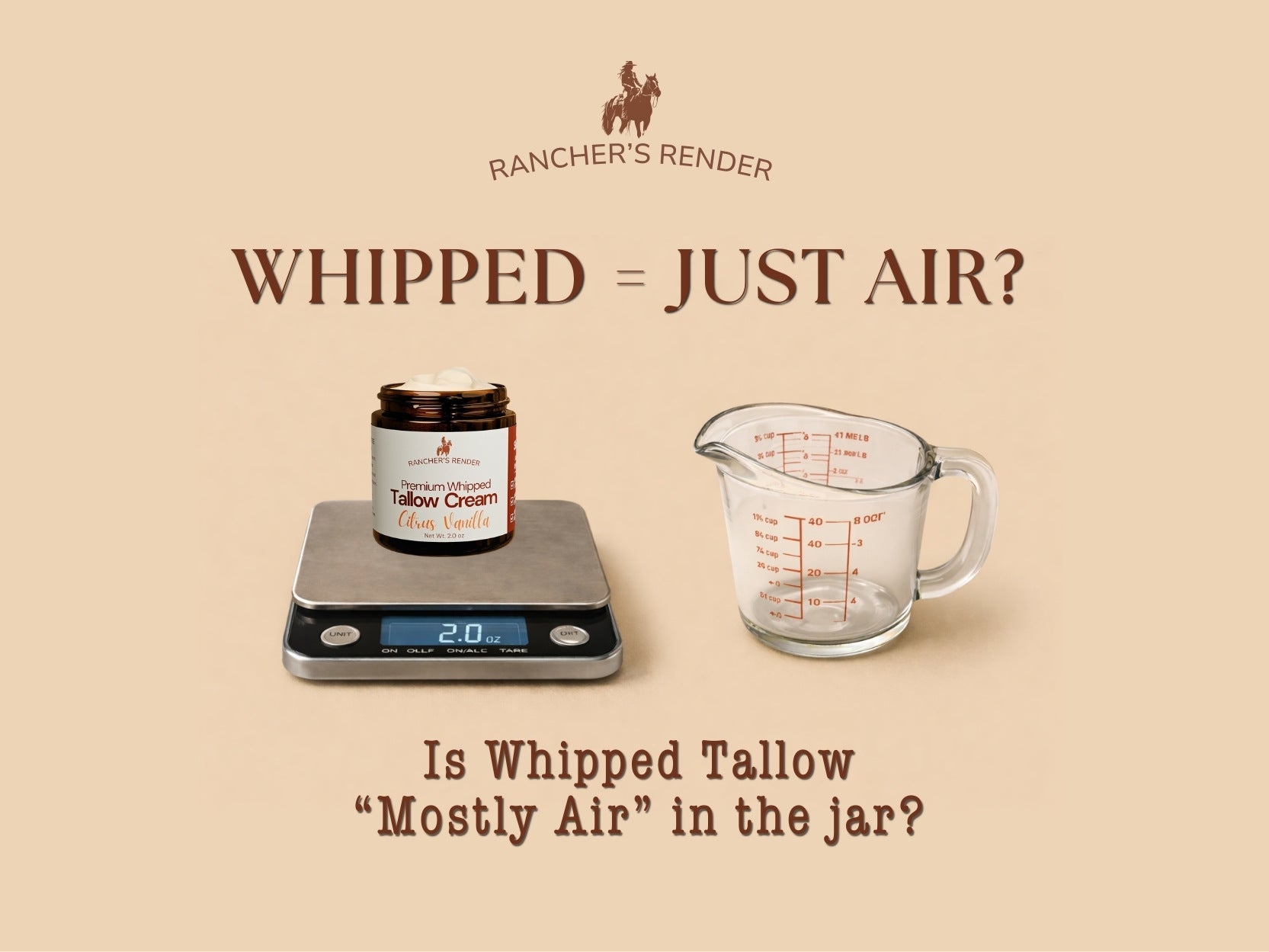 Is Whipped Tallow Just Air? Net Weight vs Fluid Ounces (So You Can Compare Jars Honestly)