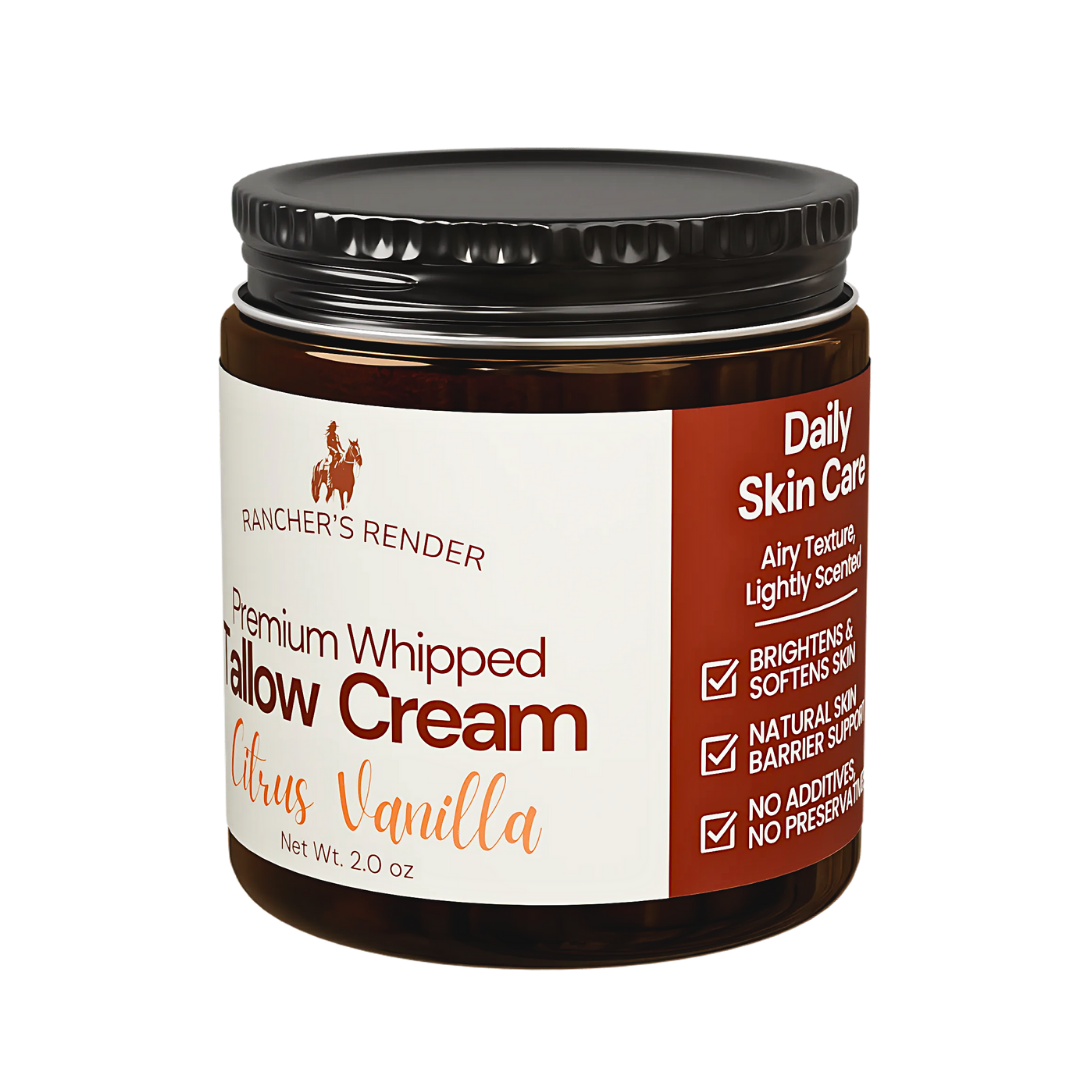Citrus Vanilla Whipped Tallow Cream
